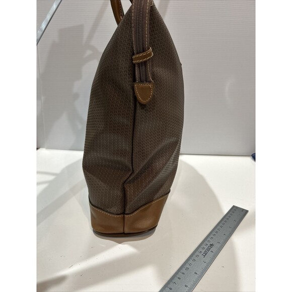 Vintage Ricardo of Beverly Hills Beige Tote Travel Overnight Carry All Bag - Picture 10 of 16